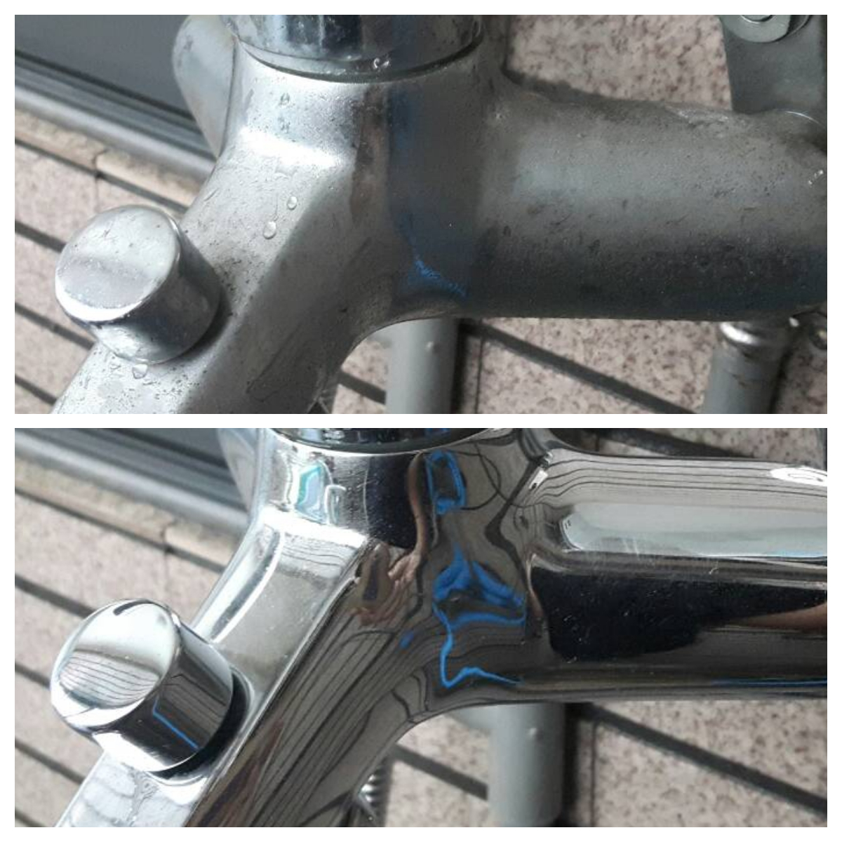 彰化浴室龍頭清潔前後